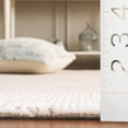 thumbnail image 4 of SAFAVIEH Pine Martha Solid Wool Area Rug, Dark Beige/Ivory, 6' x 6' Square, 4 of 10