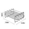 thumbnail image 3 of YOPTOP EIMELIStainless Steel Roasting Rack for Turkey and BBQ Ribs  Easy to Clean  Dishwasher Safe  Perfect for Grilling and Baking silver,silver_2,9.21" x 6.02" x 3.66", 3 of 7