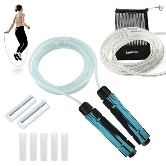 10pcs Skipping Rope Set with Weight Blocks Adjustable Jump Rope
