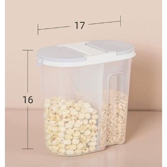 TIELUTT Food Grade Kitchen Storage Containers with Dividers Airtight Sealed Canisters for Dry Food Bag Storage Sandwich Containers for Adults Reusable Food Storage Bags Reusable Zip Bags Freezer Airt