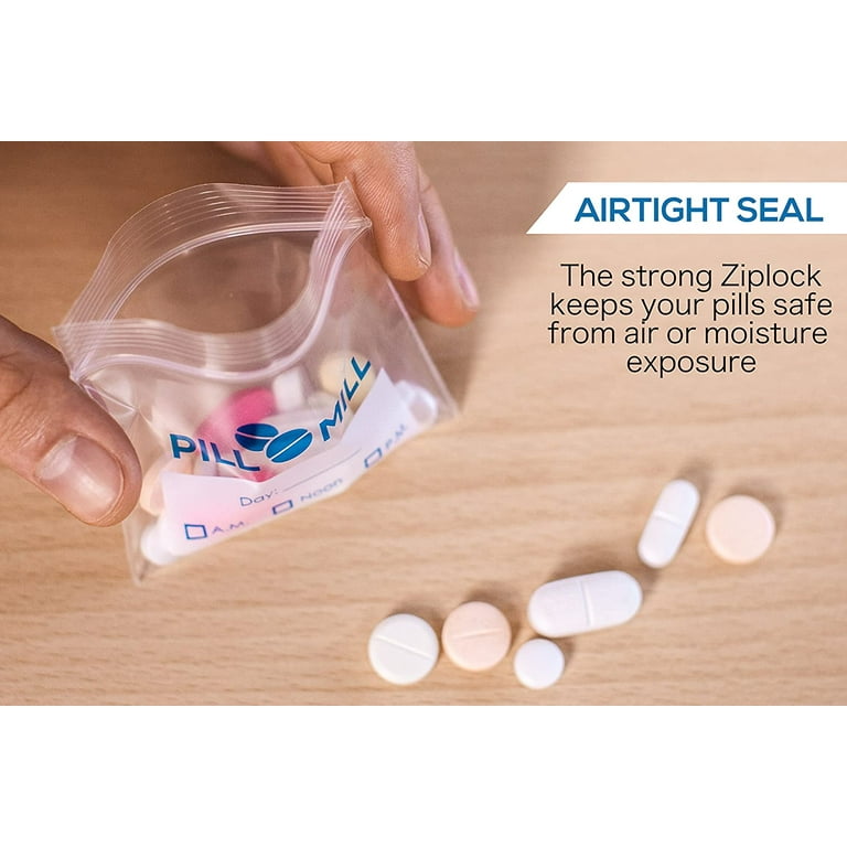 Tablet Drug Packaging Ziplock Pill Bags , Medicine Plastic Bag