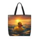 thumbnail image 1 of Easygdp Cartoon Swimming Yellow Duck Bolsa Tote para Mujer, Bolso de Hombro para Trabajo, Playa, Viajes, Compras y Supermercado, 1 of 7