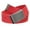 Red, variant on Men's Cut to Fit Waist Size Up to 70" Casual Outdoor 3 Belt Pack with Antique Silver Flip Top Buckle
