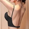 thumbnail image 4 of ATOYSOY Bras for Women Front Hook Corset Half Cup Thin Secure Stay Straps Gathering Shaping Invisible Match For Dresses Formal Occasion, 4 of 5