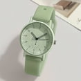 thumbnail image 6 of Women's Minimalist Quartz Watch, Pink Silicone Strap, Cute Round Dial, Arabic Numerals, for Daily & Formal Wear, Ideal Gift, 6 of 13