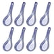 thumbnail image 1 of 10pcs Chinese Soup Spoons Blue & White Porcelain Soup Spoon Ceramic Dinner Tableware, 1 of 3