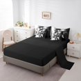 thumbnail image 3 of Homewish Gray Geometric 7-Piece Twin Bedding,Abstract Modern Bedding Comforter Set,Black Reversible, 3 of 8
