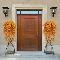 Hanging Flowers, Artificial Hanging Plants, Fake Hanging Plants, Hanging Morning Glory Artificial Flowers for Fall, Faux Silk Flowers for Home Planters Front Door Porch Patio Yard Decoration