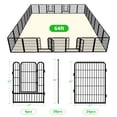 thumbnail image 4 of Jhsomdr Decorative Garden Metal Fence 64ft(L)×32in(H) 28 Panels Wire Rustproof Animal Barrier Border Heavy Duty Iron Landscape Edging Privacy Fencing Patio Flower Bed for Yard Outdoor Fences, 4 of 7