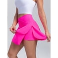 thumbnail image 4 of Luce elegante y siéntete cómoda: faldas de tenis 2 en 1 con pantalones cortos y pantalones cortos de yoga y golf con bolsillo interior de cintura alta para ropa deportiva para mujer, 4 of 4