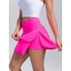 thumbnail image 4 of Luce elegante y siéntete cómoda: faldas de tenis 2 en 1 con pantalones cortos y pantalones cortos de yoga y golf con bolsillo interior de cintura alta para ropa deportiva para mujer, 4 of 4