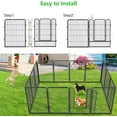 thumbnail image 6 of Jhsomdr Decorative Garden Fence 32" Height 24 Panels Heavy Duty Metal No Dig Animal Barrier Garden Wire Fencing for Yard, 6 of 8