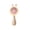 White, variant on Cute Rabbit Ear Rainbow Led Ring Handheld Mini Fan 3 Adjustable Speeds Rotatable Dual Use Handheld & Desktop Usb Recharge Pocket Portable Cooling Fan For Picnic Beach Shopping