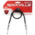 thumbnail image 3 of 5 Rockville 1.5'  1/4" TS to 1/4'' TS Guitar/Instrument Cable (5 Colors), 3 of 11