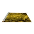 thumbnail image 2 of Ahgly Company Machine Washable Indoor Round Oriental Yellow Industrial Area Rugs, 6' Round, 2 of 4