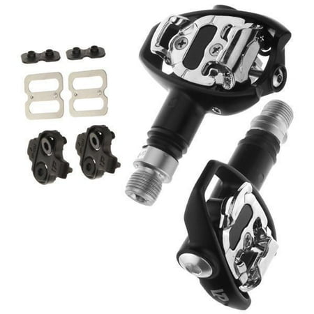 - VP Road Bike Pedals Shimano SPD Comaptible with Cleats Black