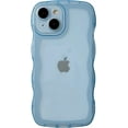 thumbnail image 7 of Solid Color Curly Wave Frame Clear Soft Compatible with iPhone Case (Yellow,iPhone 11 Pro Max), 7 of 7