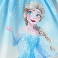 thumbnail image 4 of Disney Frozen Girl Dresses Elsa Graphic Blue Ruffle Long Sleeves Dress Character Gifts Toddler Kids 3T, 4 of 8