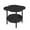Black, variant on BallsFHK 2 Tier Side Table, End Table Side Table Waterproof Small Sofa Coffee, Side Tables Bedroom Indoor Outdoor With Removable Tray For Living Room Bedroom B