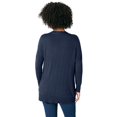 thumbnail image 3 of Roaman's Women's Plus Size Drop Needle Cardigan Lightweight Sweater Knit, 3 of 3