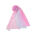 thumbnail image 2 of INSPIRAR CHIC Bufanda de Mujer Chiffon Seda Color Gradiente Ligera Chal Largo Rosa Azul, 2 of 8