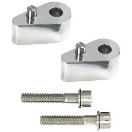 1 in. Polished Passenger Floorboard Extensions for Harley Davidson 1993