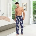 thumbnail image 2 of HPINK-T Unicorn Mens Pajama Pants Lounge Men's Pajama Bottoms Soft Sleep Pants With Pockets, 2 of 9