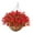 Red, variant on GROWTH TANK Fake Morning Glory Planter Garden Faux Morning Glory Arrangement Fake Plants Rose