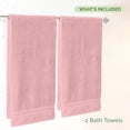 thumbnail image 3 of Elegant Comfort Turkish Popcorn Bath Towel Set, 27 x 54 Inches, 2-Pack, Hotel-Quality, Soft, 3 of 4