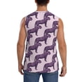 thumbnail image 4 of Balery Leopard Print Men's Sleeveless Muscle Shirts Workout Tank Top, Moisture Wicking, Odor Protection-3X-Large, 4 of 8