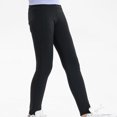 thumbnail image 2 of ZACPNCV Kids Teen Toddler Girls Yoga Pants Football Compression Sports Running Stretch Pants Baseball Leggings Athletic Tights Solid Color Elastic Waist Leggings with Pockets Black 4-5 Years, 2 of 9