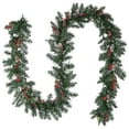 thumbnail image 5 of 9ft. Glittery Mountain Spruce Garland with Clear Lights, 5 of 5