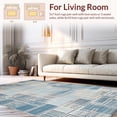 thumbnail image 2 of ODIKA 4' x 6' Machine Washable Non-Slip Area Rug, Geometric Rectangle High Traffic Rug, Blue, 265404, 2 of 7