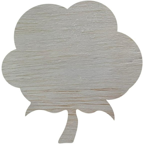 Unfinished Wood Cotton Cutout, 4'' Wooden Fall Craft