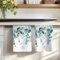 thumbnail image 7 of Teal Eucalyptus Kitchen Towels Set of 4, Watercolor Spring Weeping Botanical Absorbent Dish Towels for Kitchen, Microfiber Hand Towel, Quick Drying Tea Towel for Cleaning Decorative Dishcloths, 7 of 7