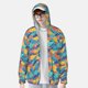 thumbnail image 2 of Balery Colorful Fish 1 Sudadera ligera de manga larga con capucha y protección solar UPF 50+ para hombre y mujer, ideal para pesca y running-Large, 2 of 7