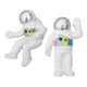thumbnail image 1 of Imanes de nevera novedosos Astronauta saludando Imanes porta mensajes rápidos de astronauta Argén, 1 of 9