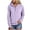 A01-Purple, variant on Godom Women's Hoodies Casual Long Sleeve Half Button Drop Shoulder Pullover Tops Loose Drawstring Hooded Sweatshirt
