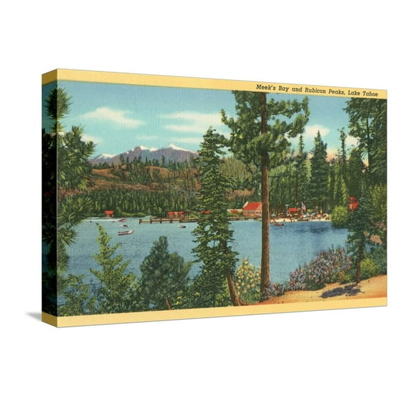 Art.com Meek's Bay, Lake Tahoe Stretched Canvas Print Wall Art, 18" x 12"