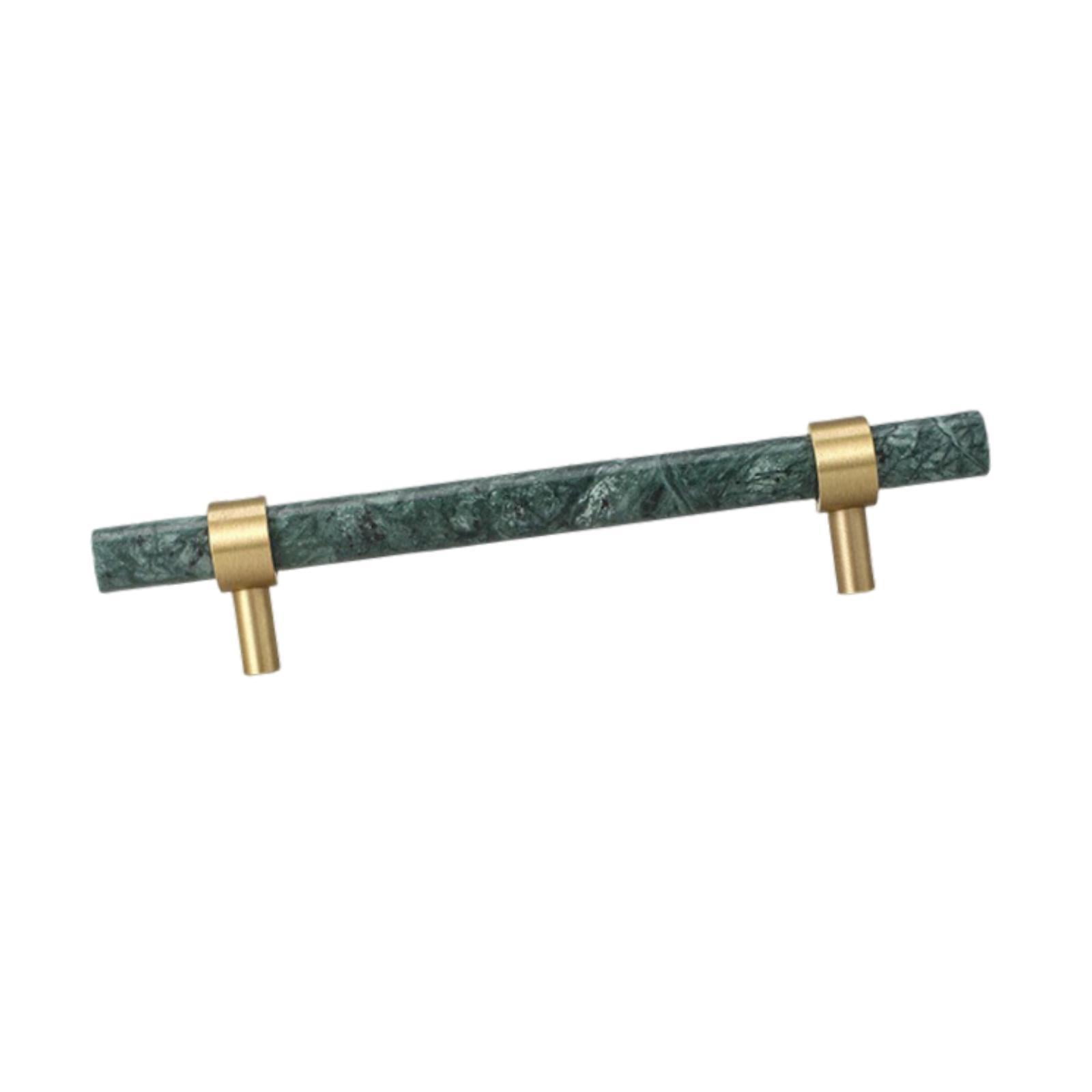 Drawer Handle Cabinet Pulls Marble Brass Material Elegant Design for Kitchen Bathroom Dresser Decor