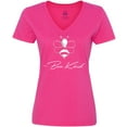 thumbnail image 3 of Inktastic Bee Kind Cute Bee Women's V-Neck T-Shirt, 3 of 5