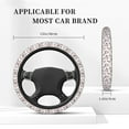 thumbnail image 3 of Uemuo Rose Flowers Printed Car Elastic Steering Wheel Cover - Universal Car Accessory for Diverse Cars Anti-Slip, and Comfortable- 15", 3 of 8