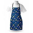 thumbnail image 4 of Space Apron, Little Cartoon Rocket with Circular Flight Path and UFOs Sun Polka Dots Skyline, Unisex Kitchen Bib with Adjustable Neck for Cooking Gardening, Adult Size, Multicolor, by Ambesonne, 4 of 4