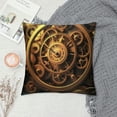 thumbnail image 2 of JEUXUS  Cool Steampunk Gears Print Throw Pillow Covers  Pillowcase Soft Durable Square Decorative Cushion Cover for Bed Sofa Bedroom, 2 of 5