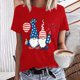 thumbnail image 1 of Fiudx Camisetas para Mujer Blusa de Manga Corta con Estampado de Moda para Mujer, Divertida Camiseta con Cuello Redondo, 1 of 4
