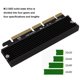 thumbnail image 2 of Adaptador NVMe M2 M.2 M Key 2230 2242 2260 2280 SSD a tarjeta conversora PCI-e 3.0 compatible con PCIE X4 X8 X16, 2 of 5
