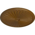 thumbnail image 3 of 33 1/8"OD x 3 1/2"ID x 1 3/8"P Leandros Ceiling Medallion (Fits Canopies up to 5"), Hand-Painted Smokey Topaz, 3 of 6