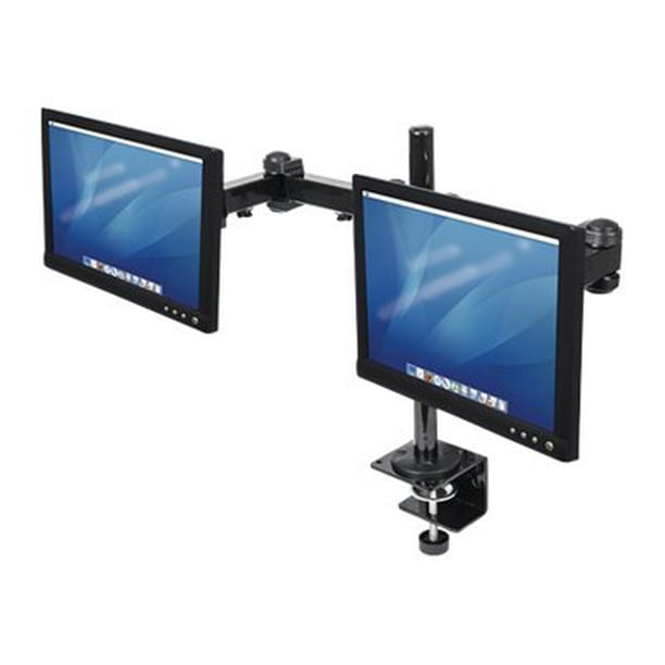Manhattan Monitor Dual Desk Mount (clamp), 2 screens, 1027", Vesa