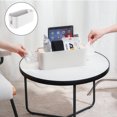 thumbnail image 1 of OULII 1Pcs Bed Organizer Hanging White Plastic Bedside Storage for Hospital Beds Home Organization, 1 of 8