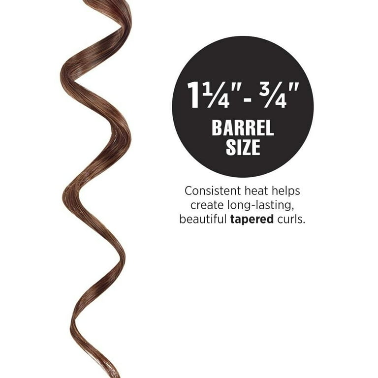 HOT TOOLS Professional Black Gold Reversed Tapered Curling Iron wand 1 1 4 Inches